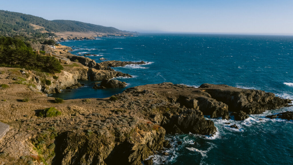 The coastal cliffs at Sea Ranch Lodge in Sonoma, California