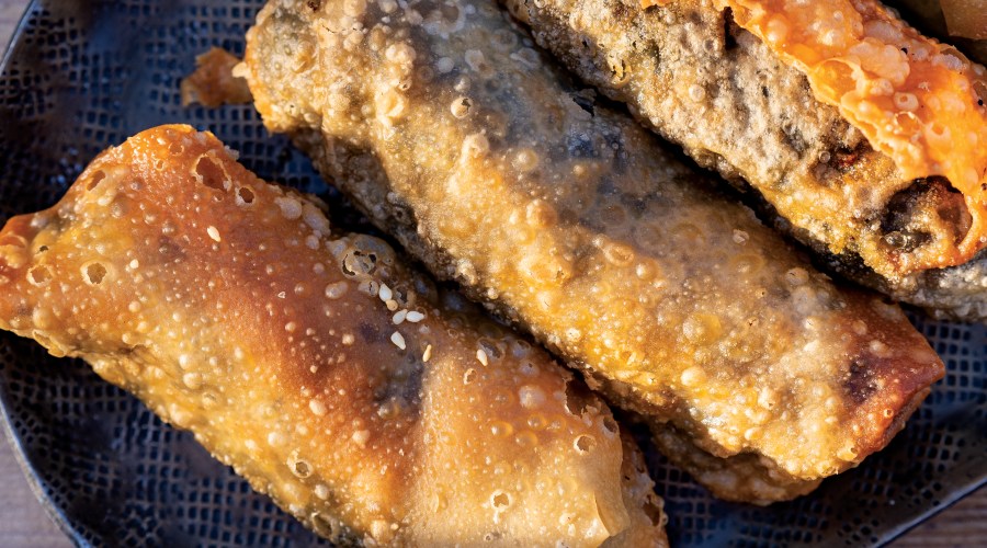 Little City Farm recipe for Swiss chard egg rolls