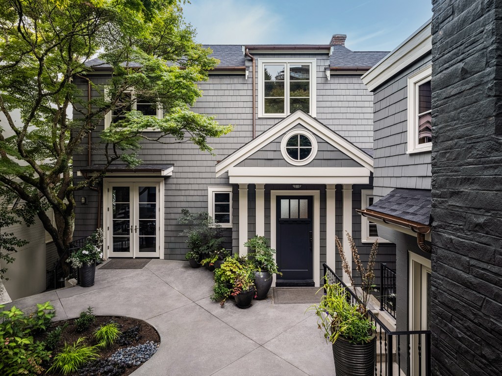 Exterior Seattle Nautical House by Dyna Builders