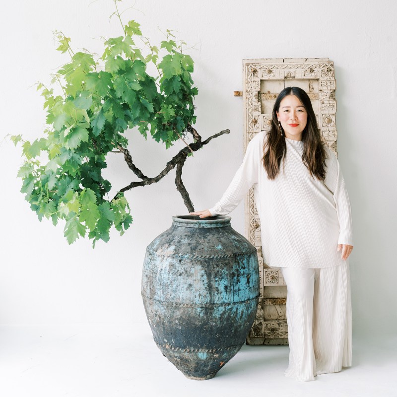 Jenny Yi with Giant Pot