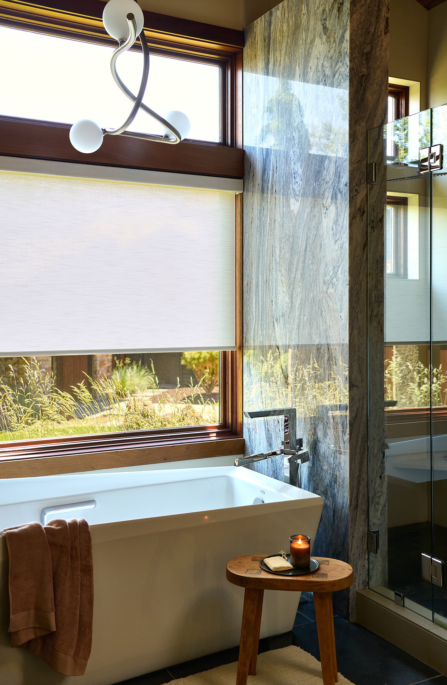 Primary Bathroom Bend Oregon House by Tricorn Black