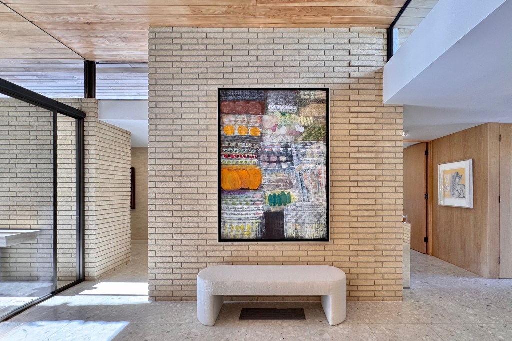 Entryway of a midcentury modern home