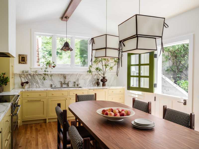 Banner Day Interiors – Butter Yellow Berkeley Kitchen