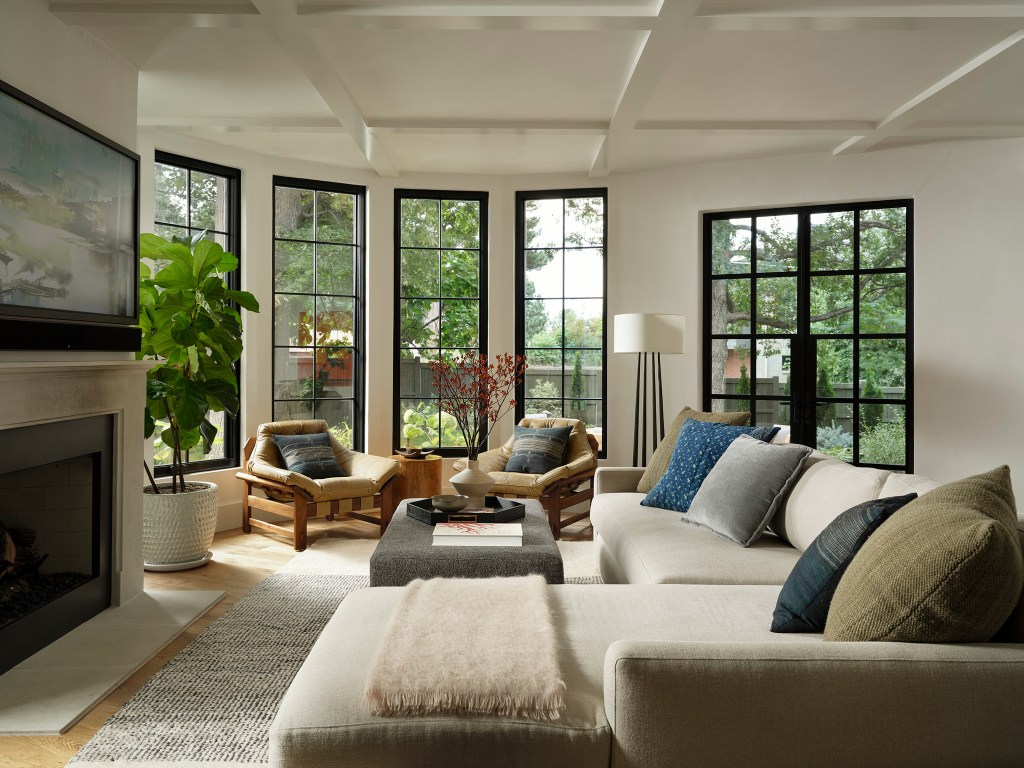 Denver Tudor Remodel: Family Room