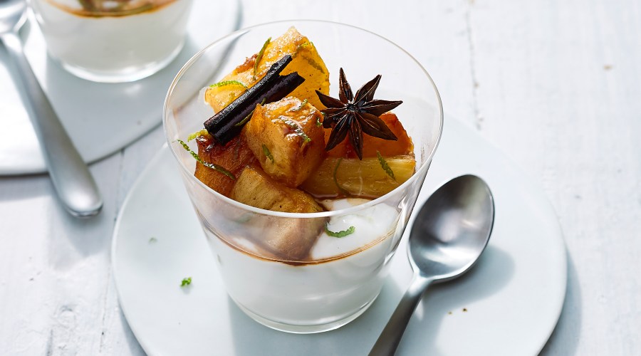 Roasted Pineapple Coconut Yogurt