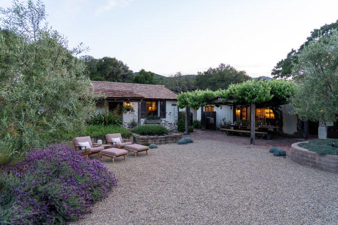 Carmel California Ranch Outdoor Lounge Area