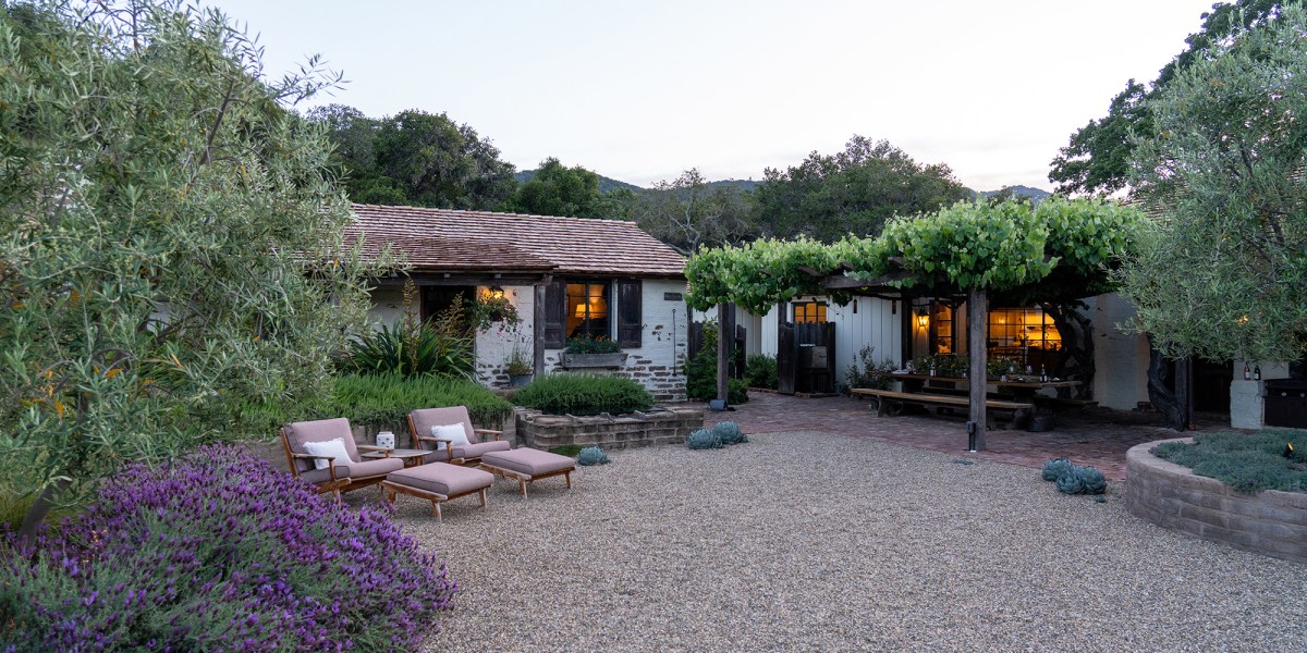 Carmel California Ranch Outdoor Lounge Area