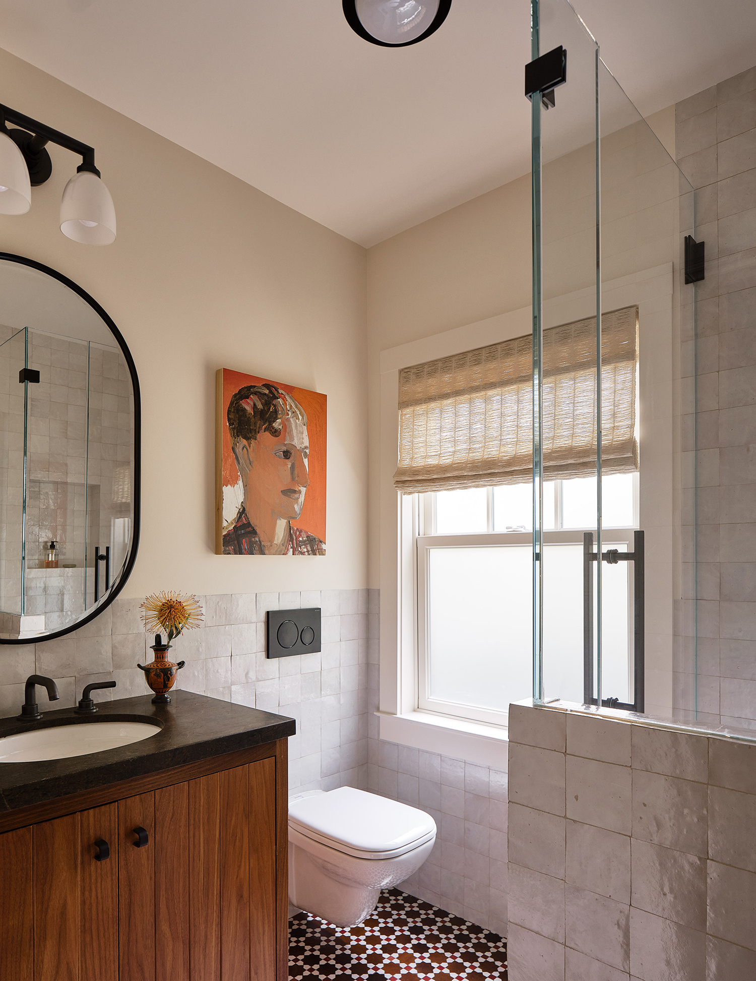 Powder Room in Palo Alto House by Chantal Lamberto