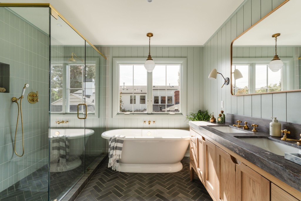 Primary Bathroom Studio City House by Merchant & Mercantile