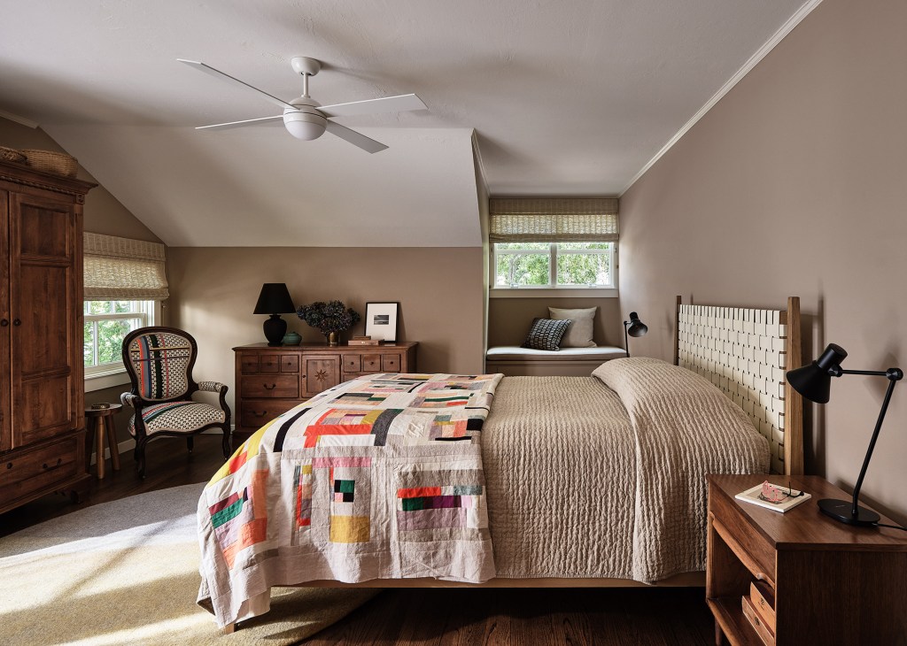 Primary Bedroom in Palo Alto House by Chantal Lamberto