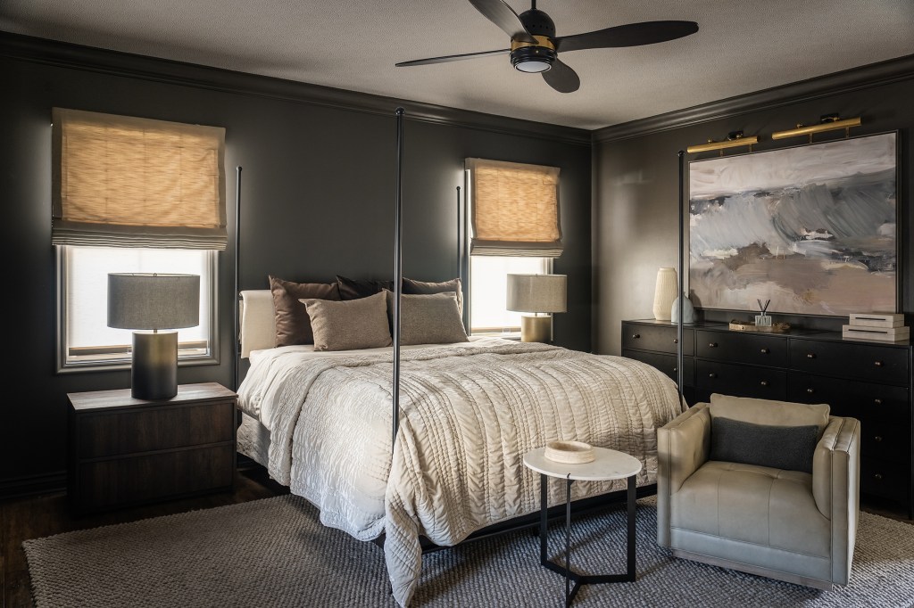 Urban Bronze Paint Bedroom by Grounded Homes