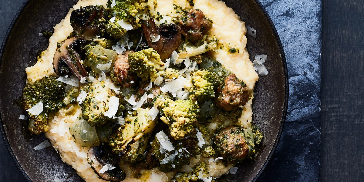 Roasted Romanesco Polenta