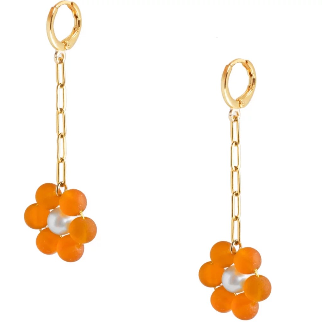 lockwood shop flower drop earrings