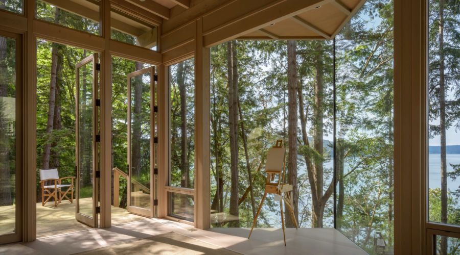 Olson Kundig Lots of Light Blakely Island WA