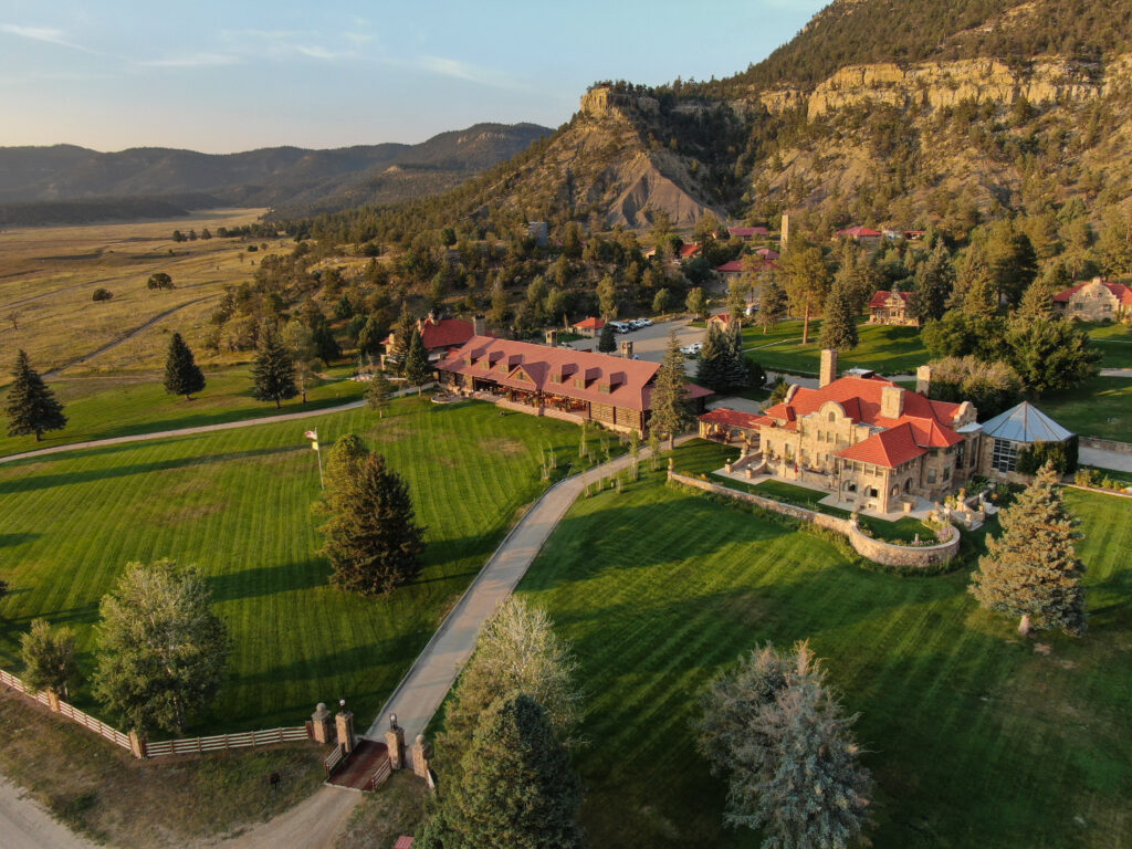 An aerial view of a large reserve in New Mexico.
