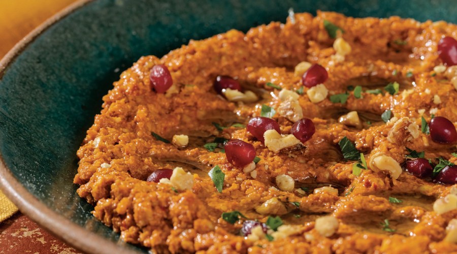 Muhammara (Roasted Red Pepper – Walnut Spread) recipe