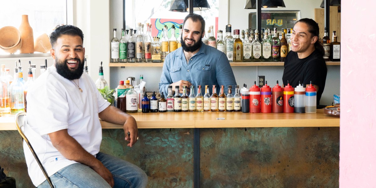 Team at Bacanora restaurant's bar