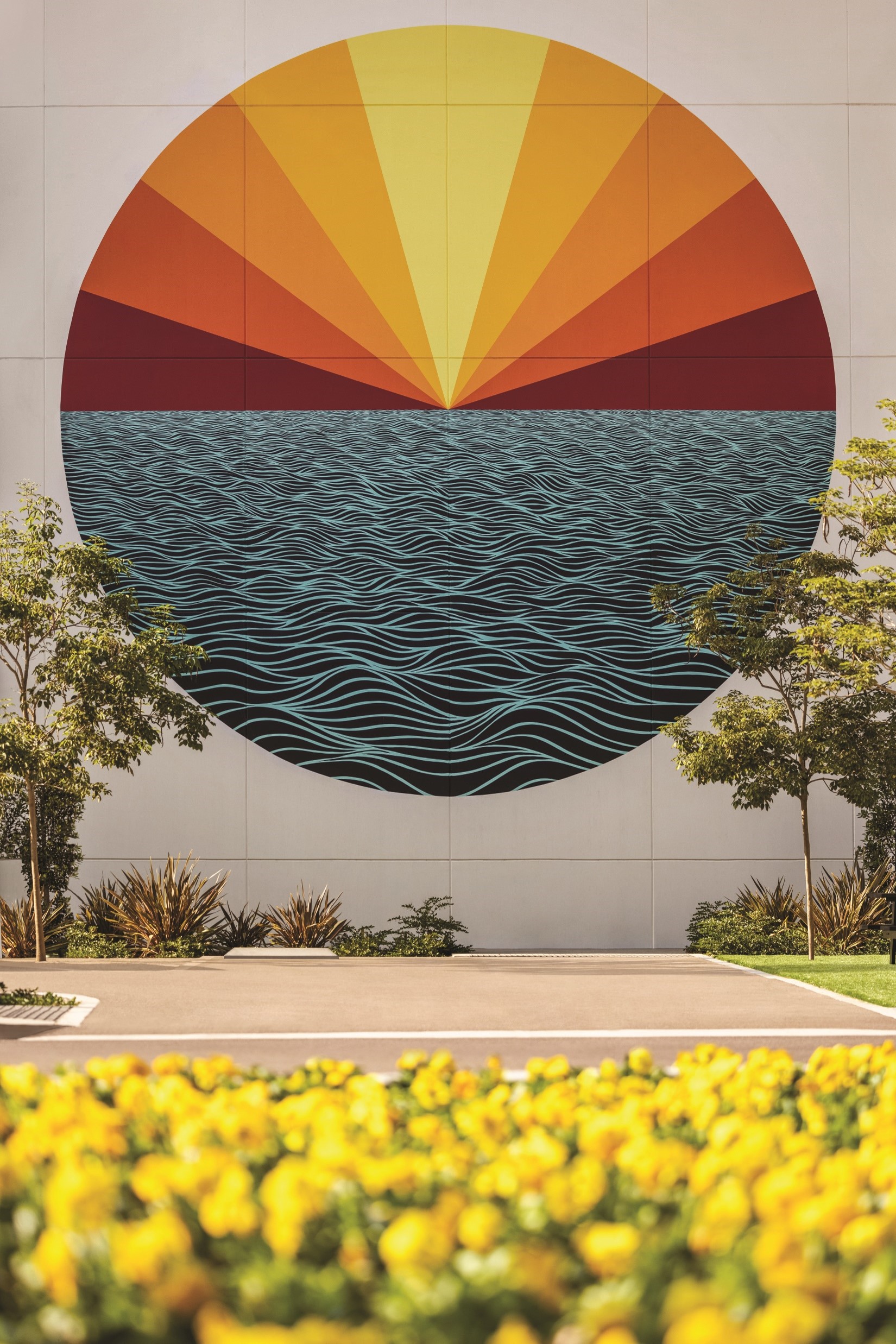 town-and-country-resort-front-entrance-mural
