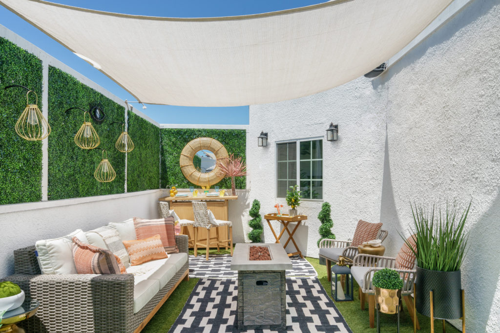 patio design project - wide shot