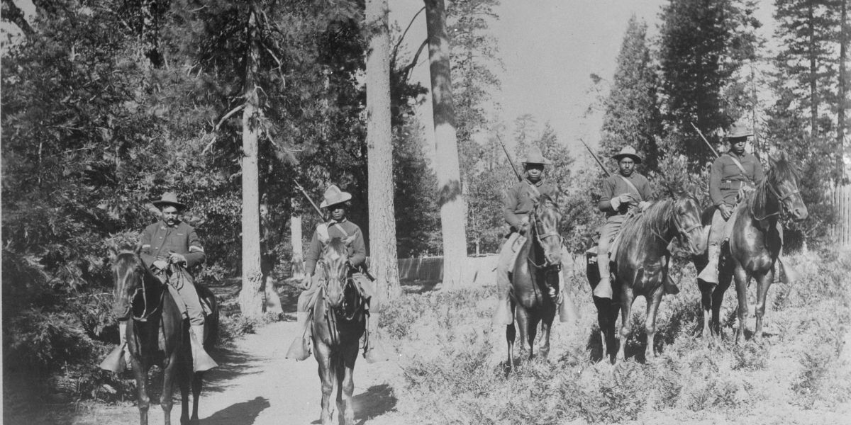 Buffalo Soldiers on Horseback