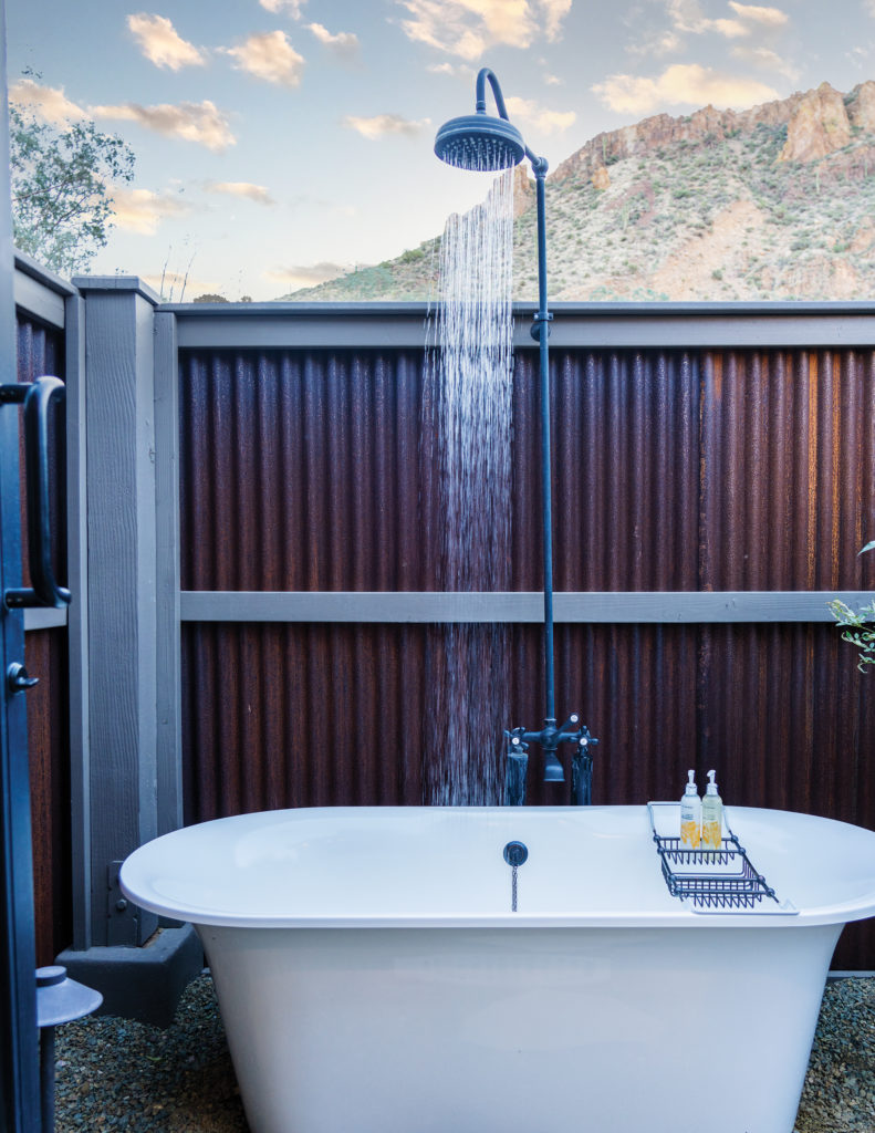 Castle Hot Springs Arizona tub soak