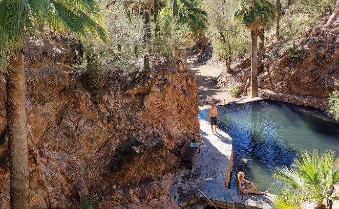 Castle Hot Springs Arizona desert view