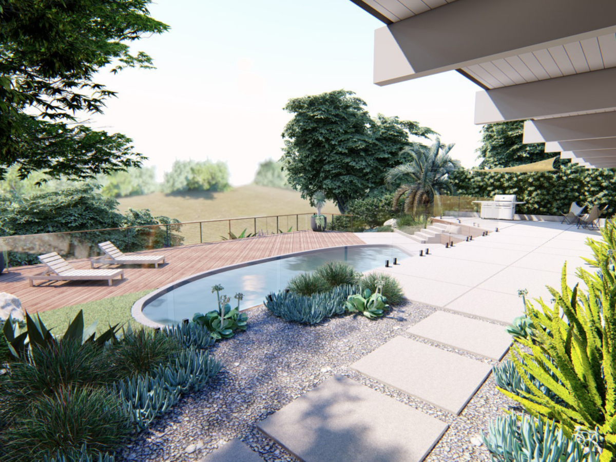 family-friendly backyard