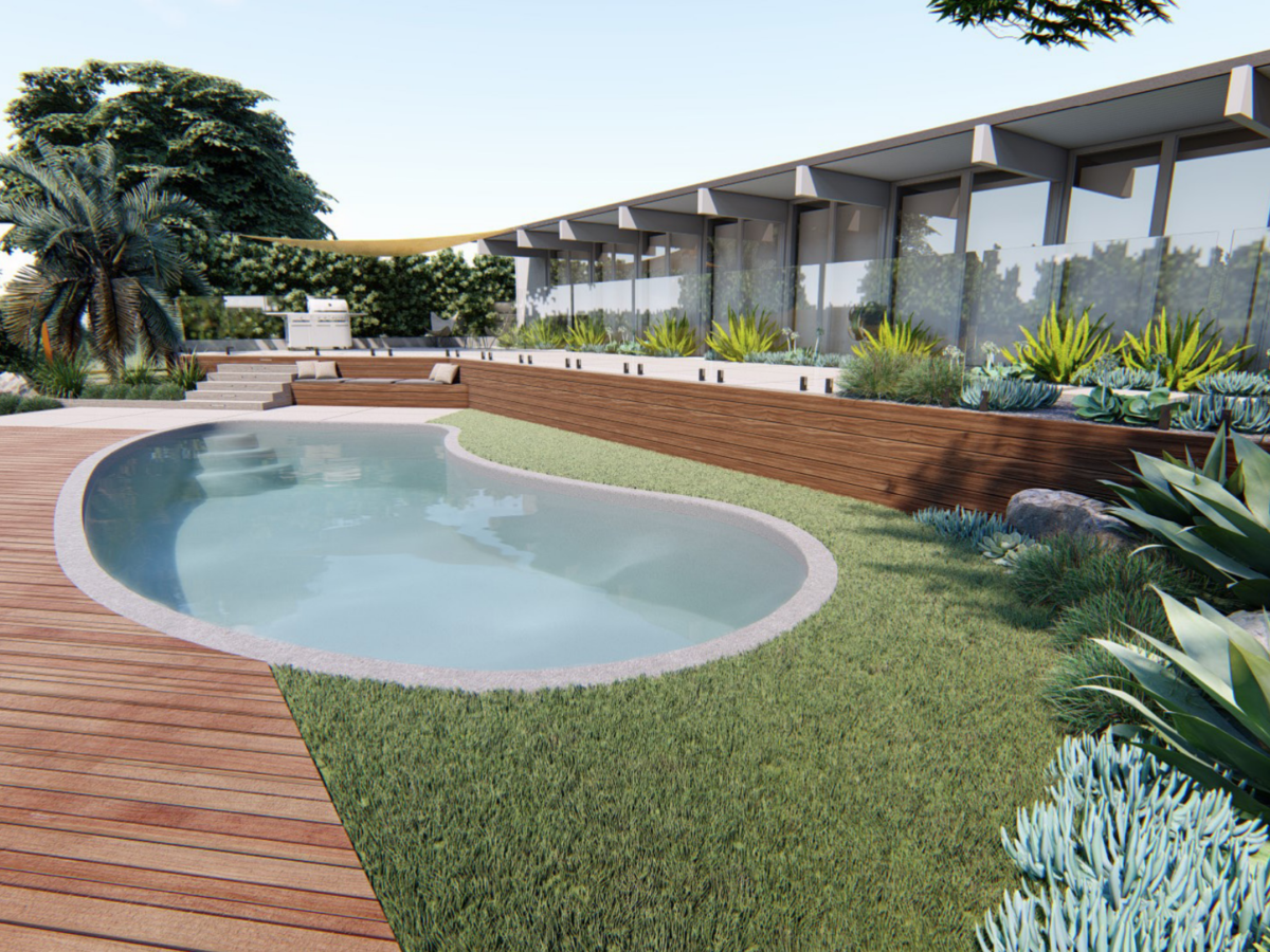 family-friendly backyard