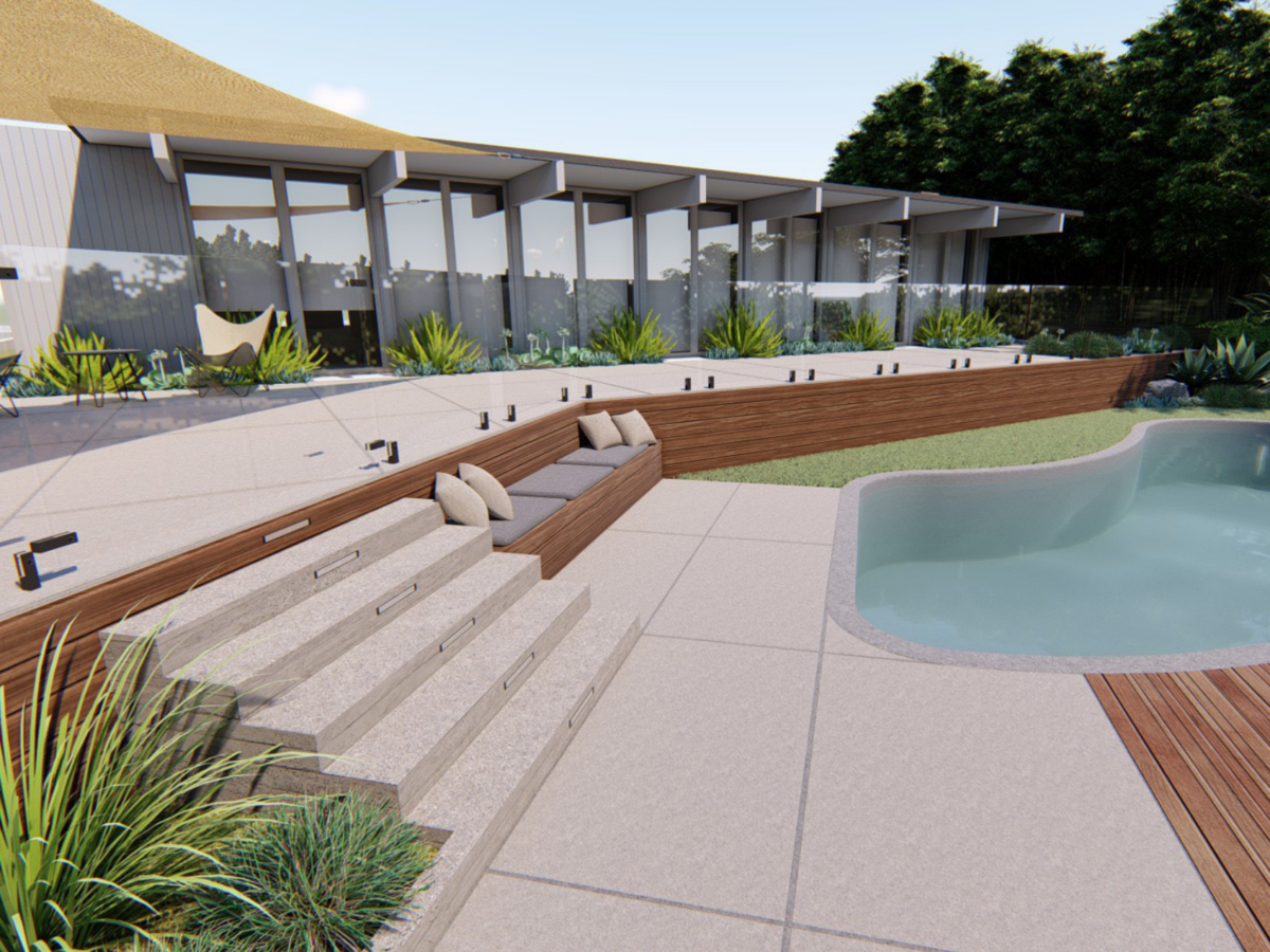 family-friendly backyard