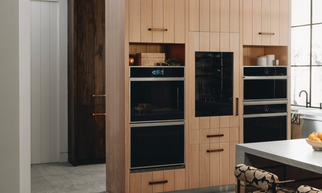 wood panel kitchen