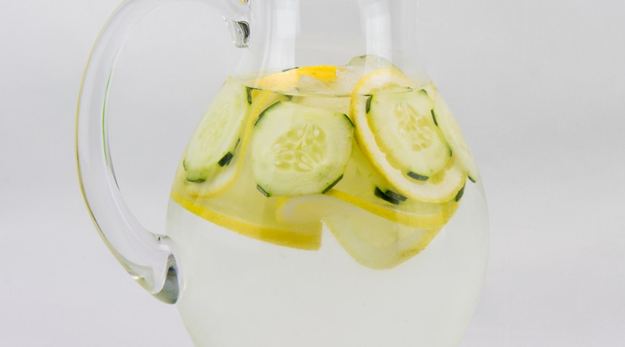 Close-Up Of Water Jug Over White Background