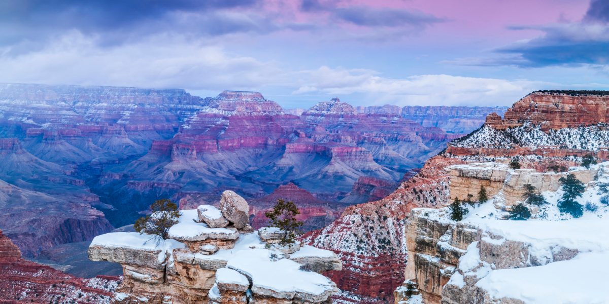 The Grand Canyon Is Extra Awe-Inspiring Under a Blanket of Snow