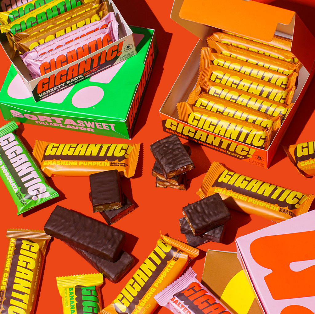 gigantic candy bars variety pack vegan candies