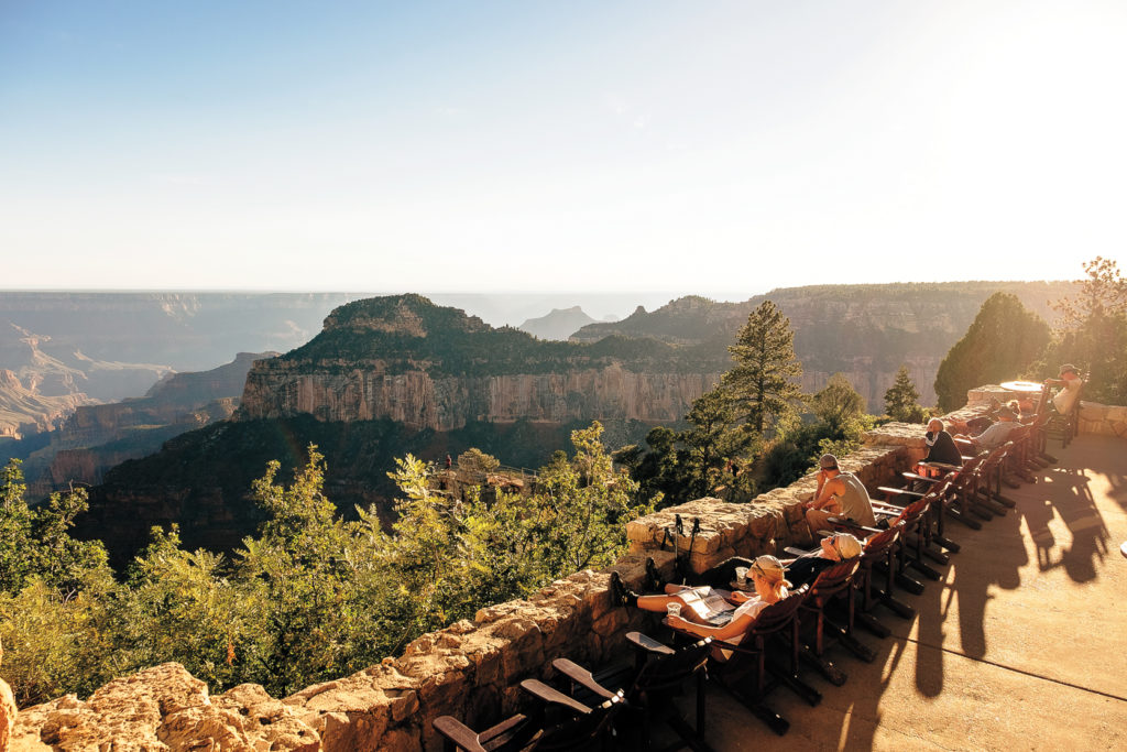 Adirondack chairs at Grand Canyon Lodge, Arizona