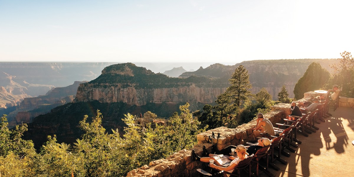Adirondack chairs at Grand Canyon Lodge, Arizona