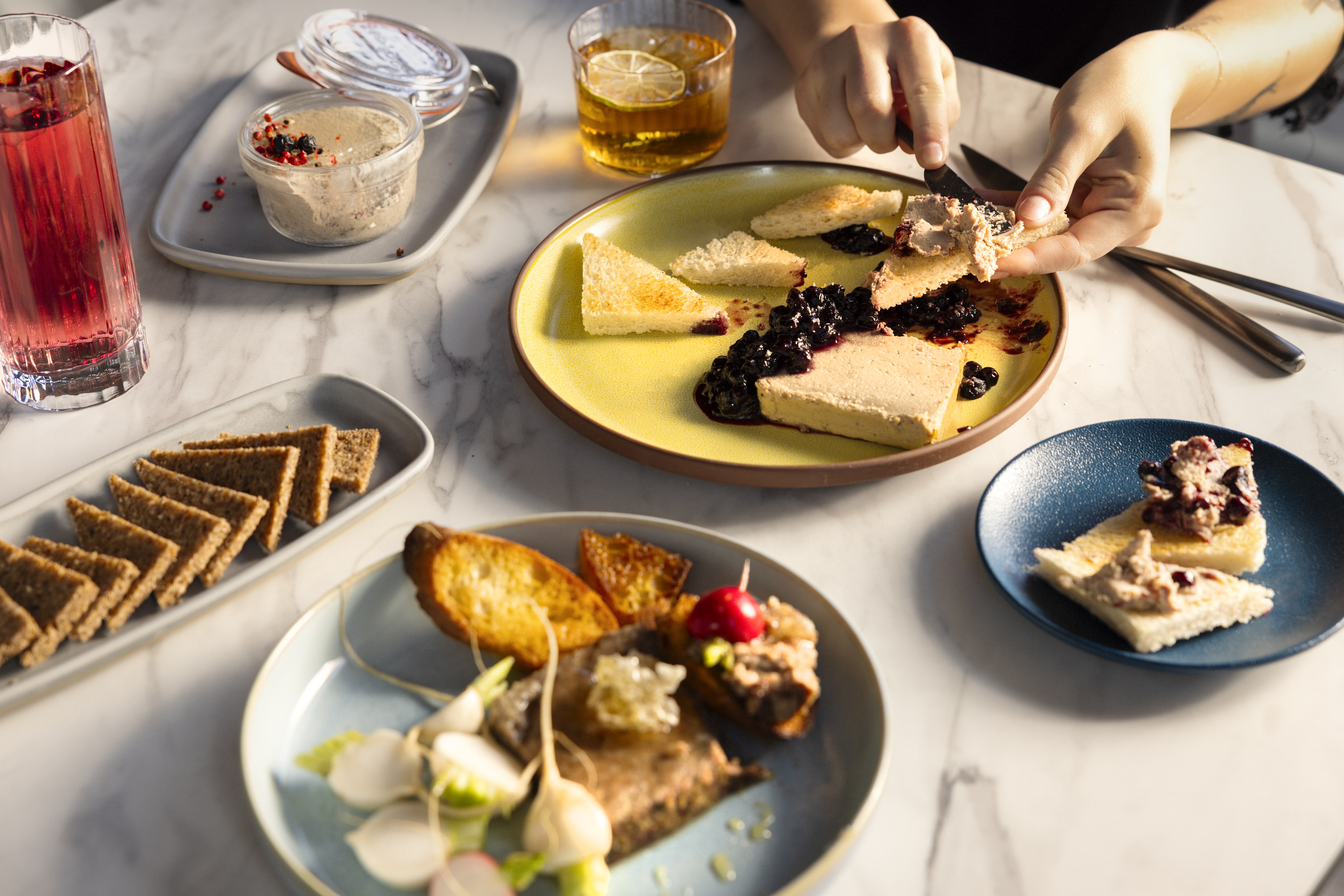 the-menu-at-lookout-bar-includes-chicken-liver-pate-roasted-wild-mushroom-toasts-and-an-endive-hazelnut-salad
