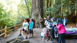 Outdoor Afro camping trip