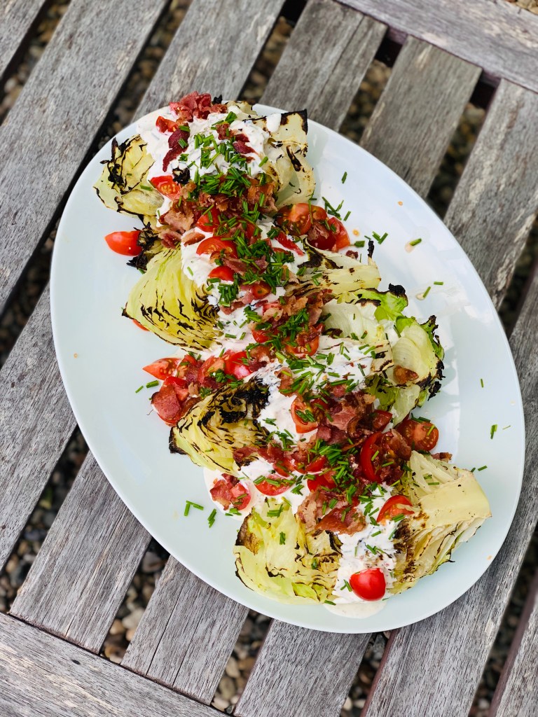 Salad for Father’s Day? Yeah, but This One’s Grilled and Topped With Bacon!