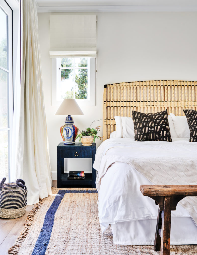 Bedroom with nightstand and rug