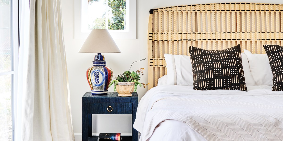Bedroom with nightstand and rug