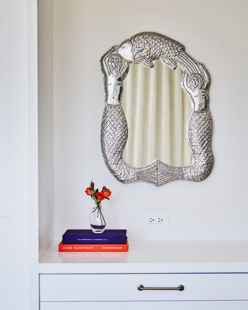 Mermaid mirror in bedroom