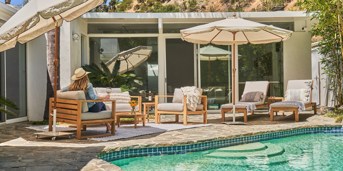 Terra Outdoor furniture by the pool