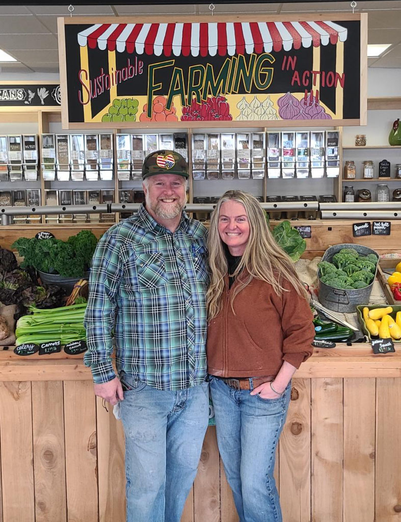 Lea Rainey and Zach Yunker of Roots Zero Waste Market