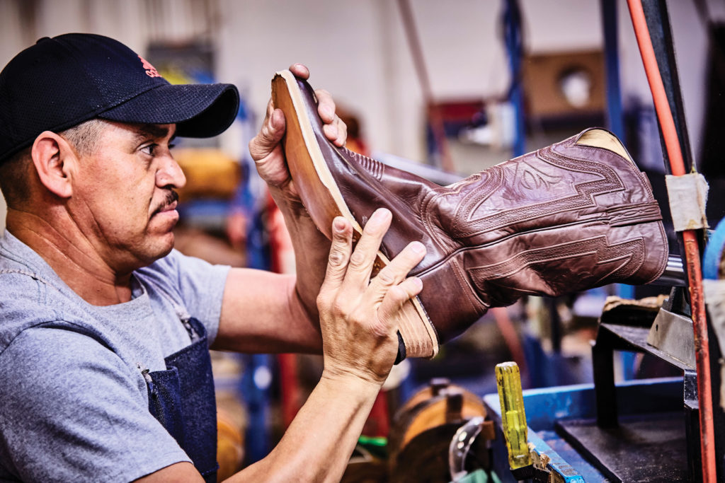 Lucchese bootmaker shop