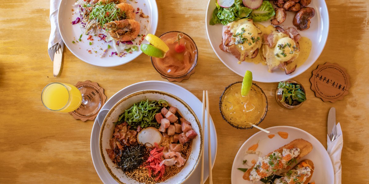 Papa'aina food by Lee Anne Wong in Lahaina, Maui