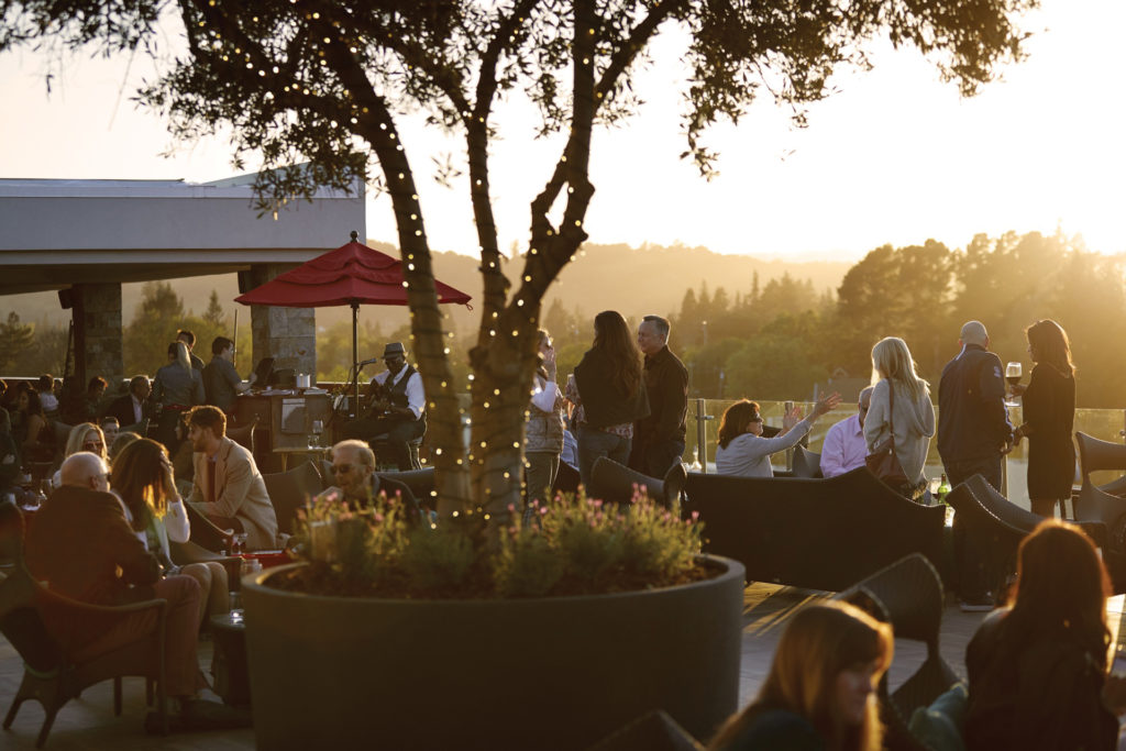 Archer Hotel rooftop bar in Napa, California