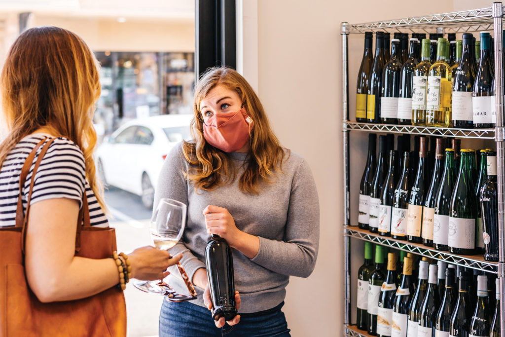 Bay Grape wine shop in Napa, California