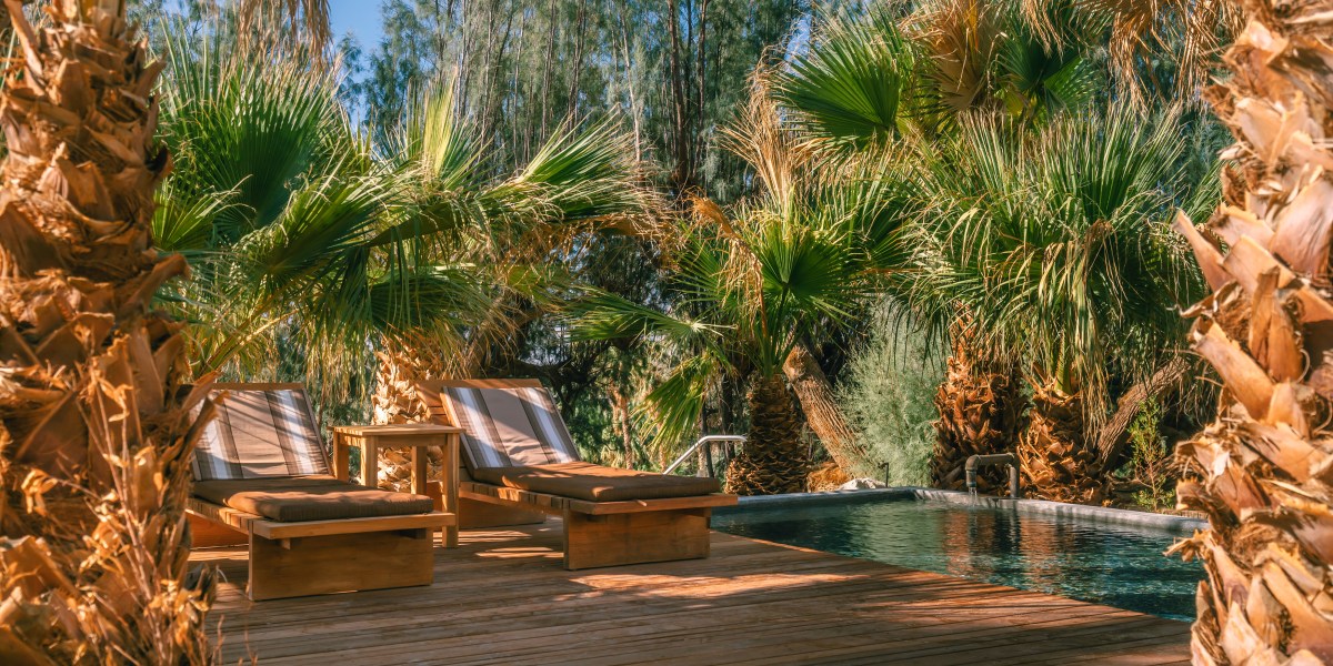 Two Bunch Palms pool - mineral hot springs resort and spa in Desert Hot Springs, California