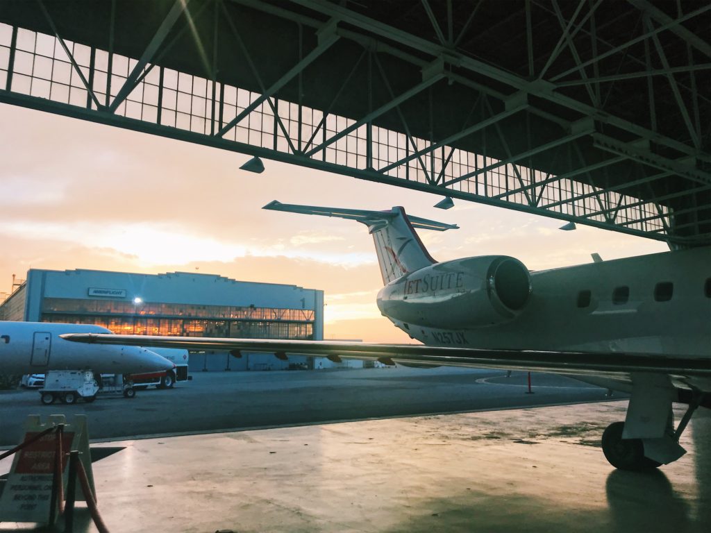 A view from the JetSuiteX terminal at Burbank airport.