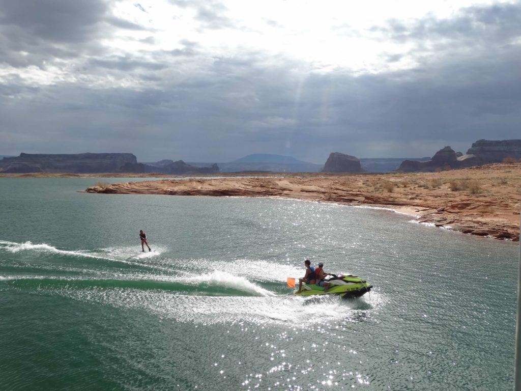 Jet ski on lake Powell